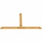 Ekena Millwork Portland Rough Sawn Timber Gable Bracket, Western Red Cedar, 108"W x 58"H x 2"D x 6"F, 13/12 Pitch GBW108X58X0206POR00RWR - alternate 3